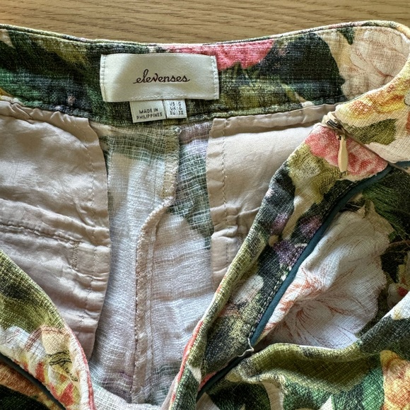 Anthropologie high-waist floral shorts - Picture 4 of 12